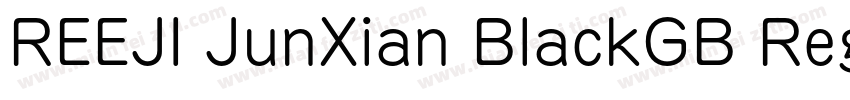REEJI JunXian BlackGB Regular字体转换